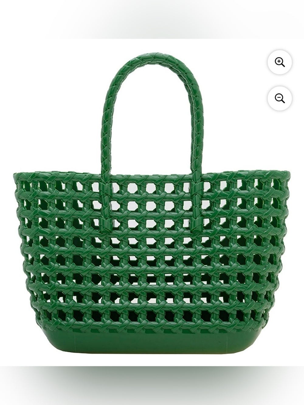 New Green Woven Jelly Tote Bag